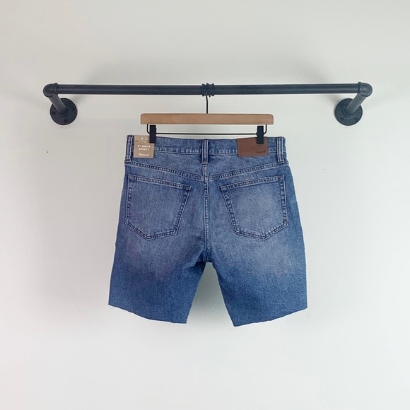 NWT Madewell Mens 9” Denim Shorts In Eastchase Medium Blue Wash - Picture 8 of 9